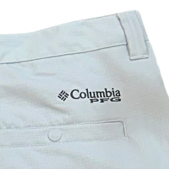 Columbia Tamiami 8" Shorts Cool Grey Size 38‎ Fishing Outdoor UPF Sun - Picture 5 of 8